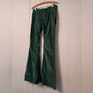 We The Free- Green Corduroy Flare Pants- Size 28